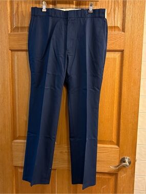 Vtg Sears Fieldmaster Perma Prest Regular Fit Blue Chino Pants Size 34X30 NWT